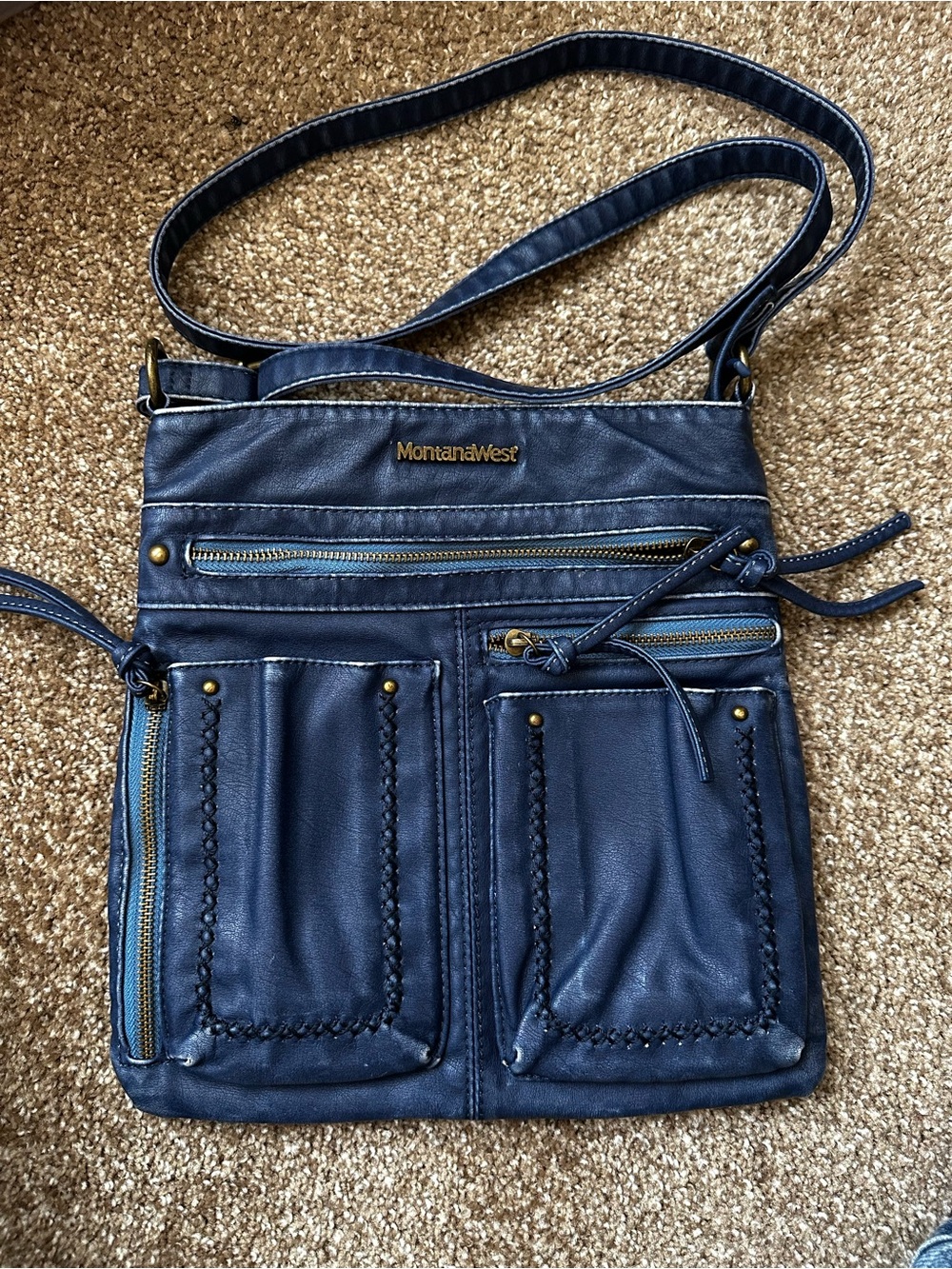 Montana West Blue  Crossbody Women's Handbag
